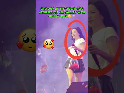 Jisoo solo concert crowd 😱📍Manila 🇵🇭 #blackpink #kpop #jennie #jisoo #lisa #rosé #shorts